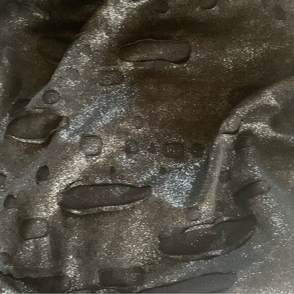 Black Metallic | Distressed Medium Pullover | Allen B. Schwartz | Black Ripped - Picture 5 of 11